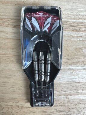 Narwhal Tournament Steel Tip Darts Set In Compact Case MC-175
